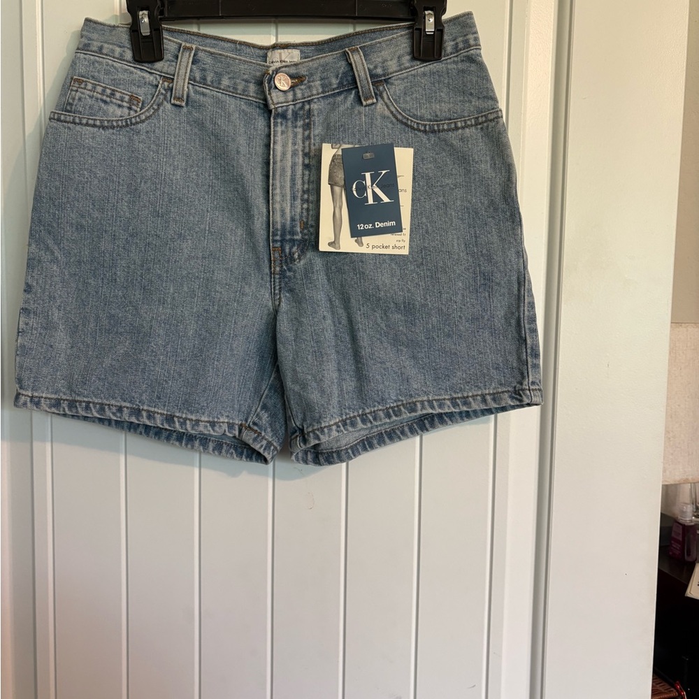 Calvin Klein Blue Jean Shorts Relaxed Fit